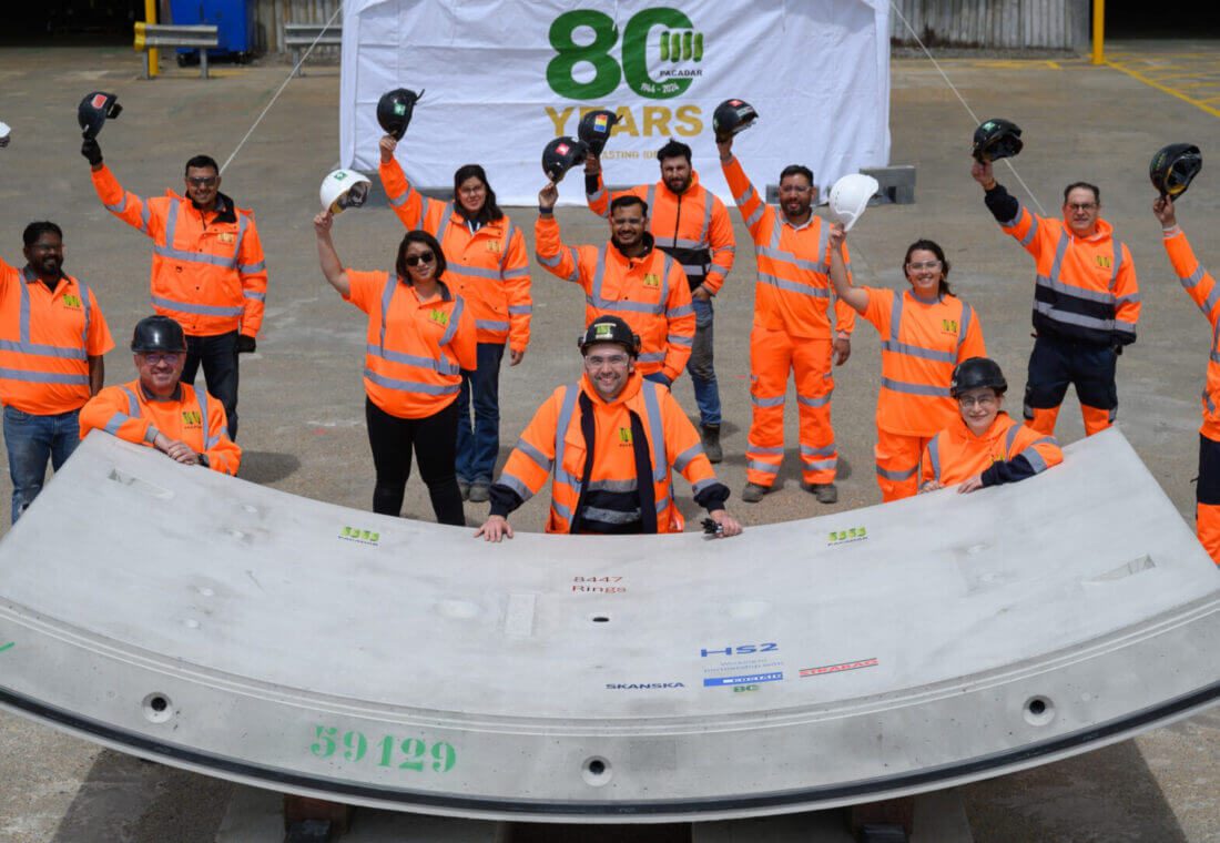 HS2 tunnel segment casting complete