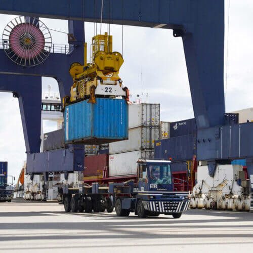 Container Being Loaded